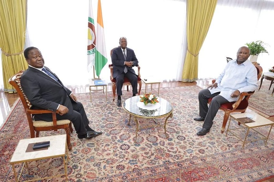 Côte d’Ivoire: une première rencontre Ouattara-Bédié-Gbagbo depuis 2010