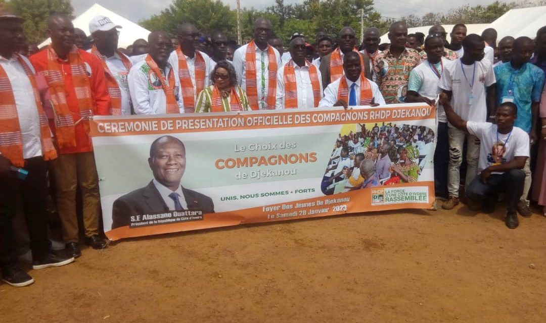 Djekanou/Rene Brou Koffi envoie 500 militants au RHDP et promet à Ouattara 60℅ des suffrages