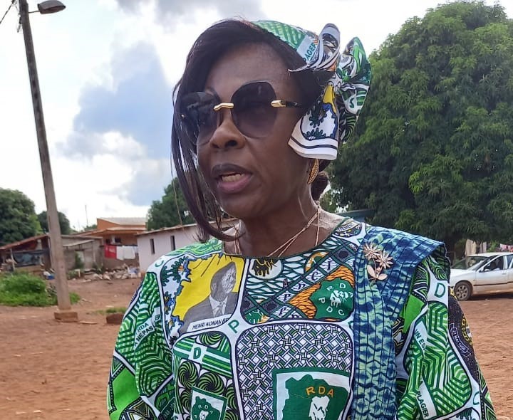 Depuis Didievi, la déléguée Djomo Madeleine déclare que le PDCI-Rda revient pour donner la quiétude aux ivoiriens