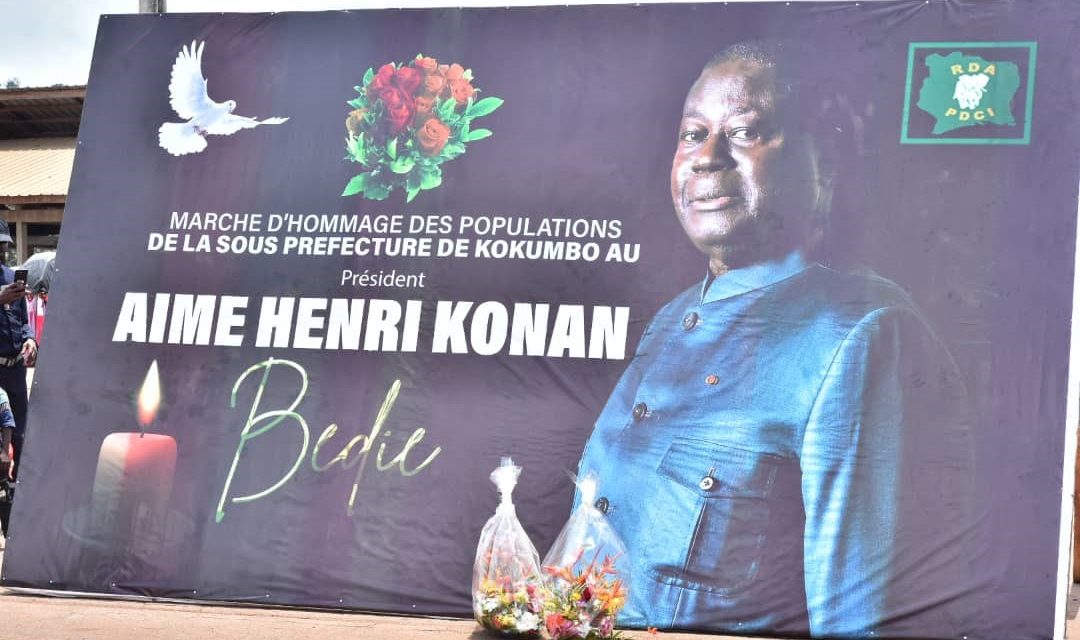Kokumbo/Les populations rendent hommage à Bédié par une grande procession