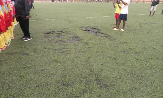 Lucarne : la pelouse du complexe sportif d’Abobo en état de dégradation avancée